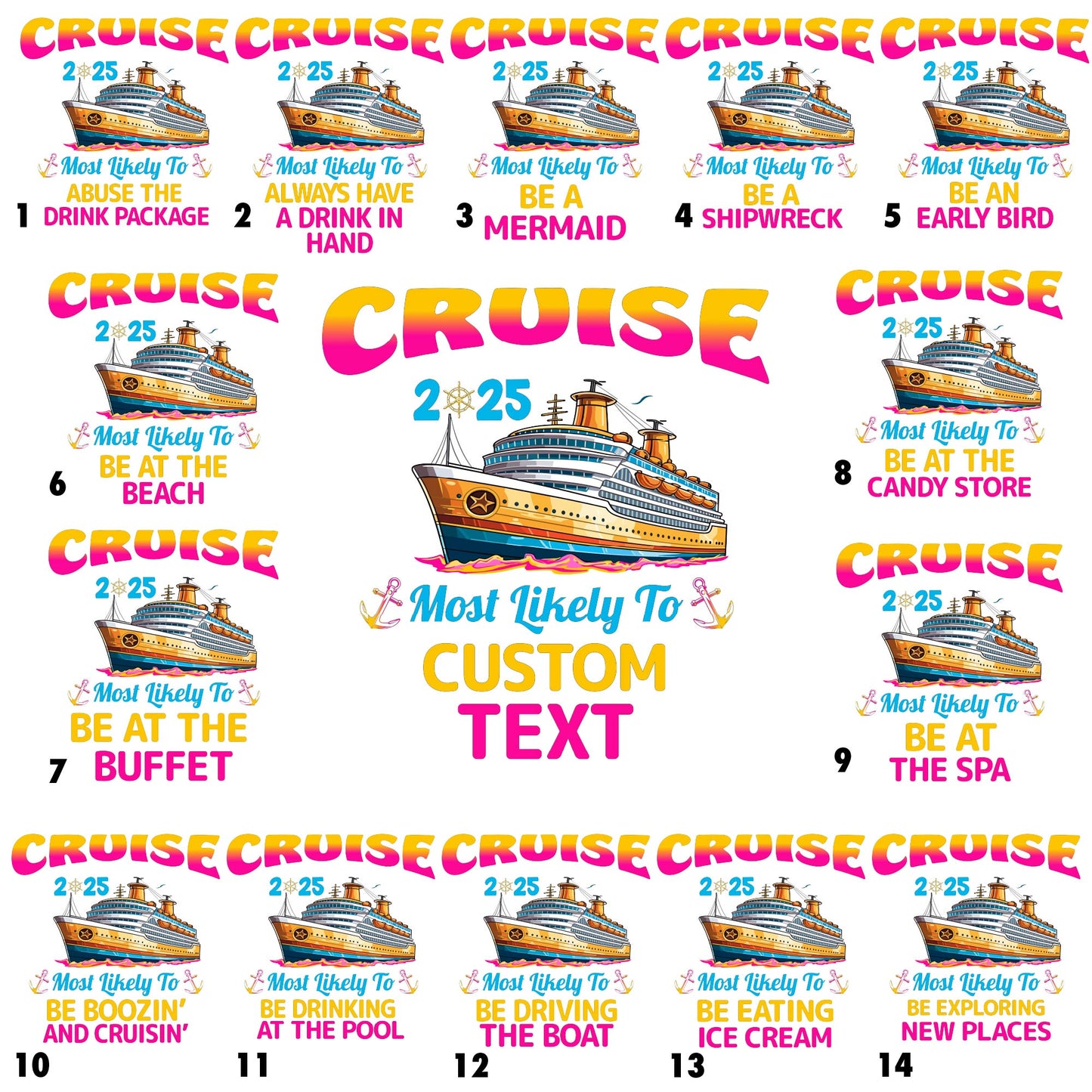 Most Likely to Funny Custom Cruise T-Shirts