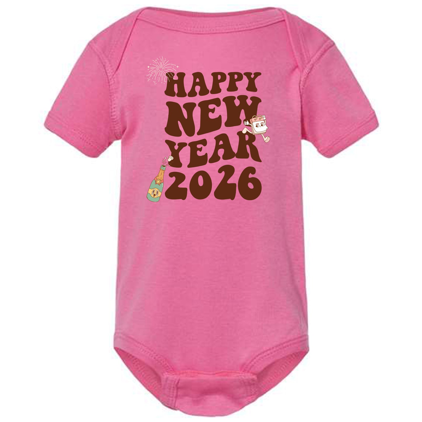 Groovy Retro Happy New Year 2026 T-Shirt