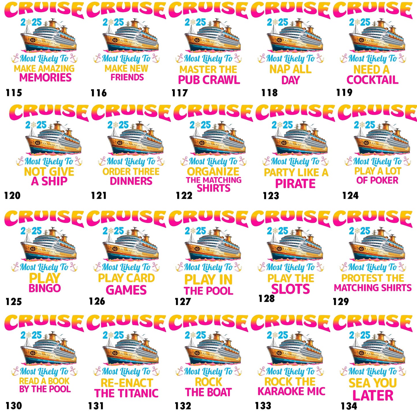 Most Likely to Funny Custom Cruise T-Shirts