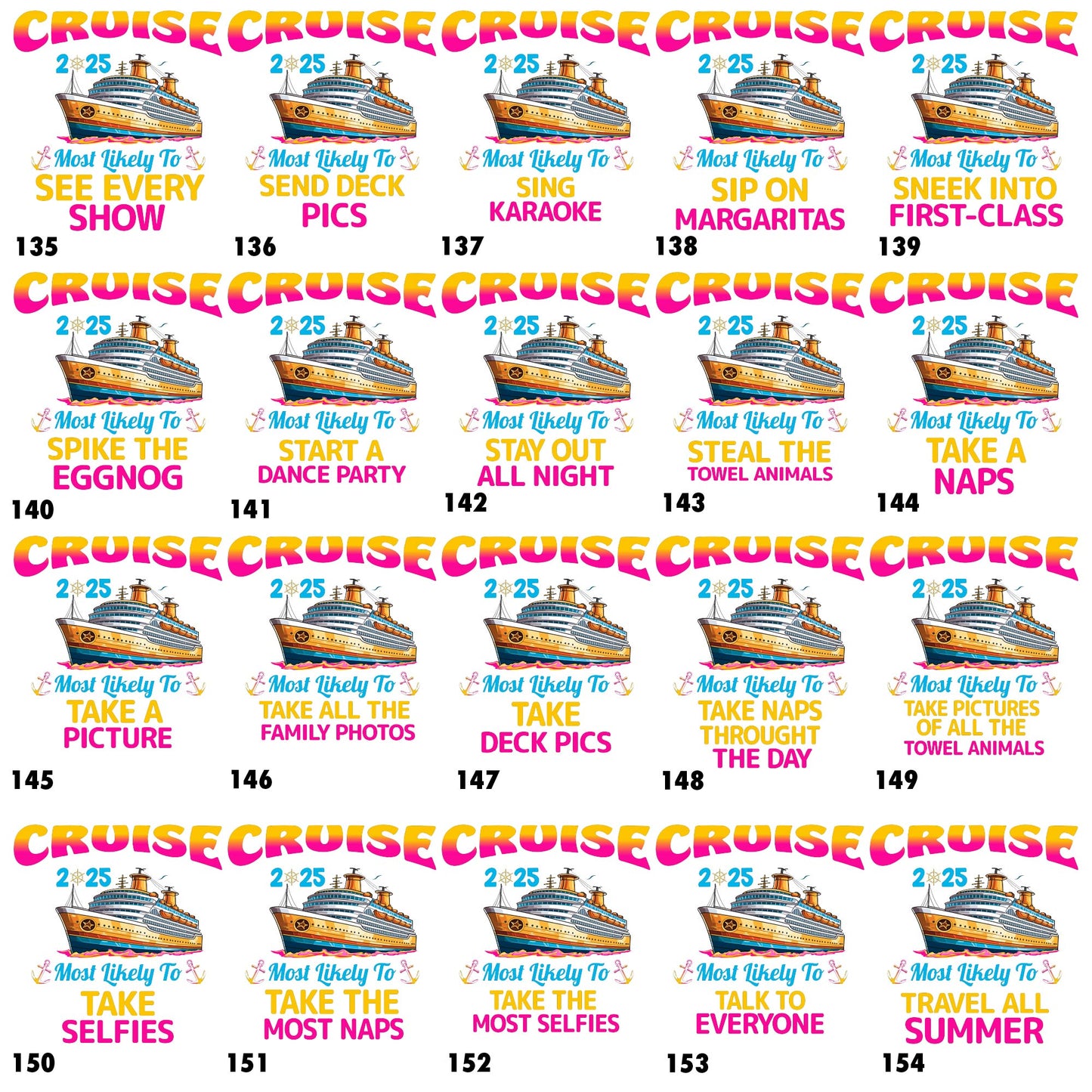 Most Likely to Funny Custom Cruise T-Shirts