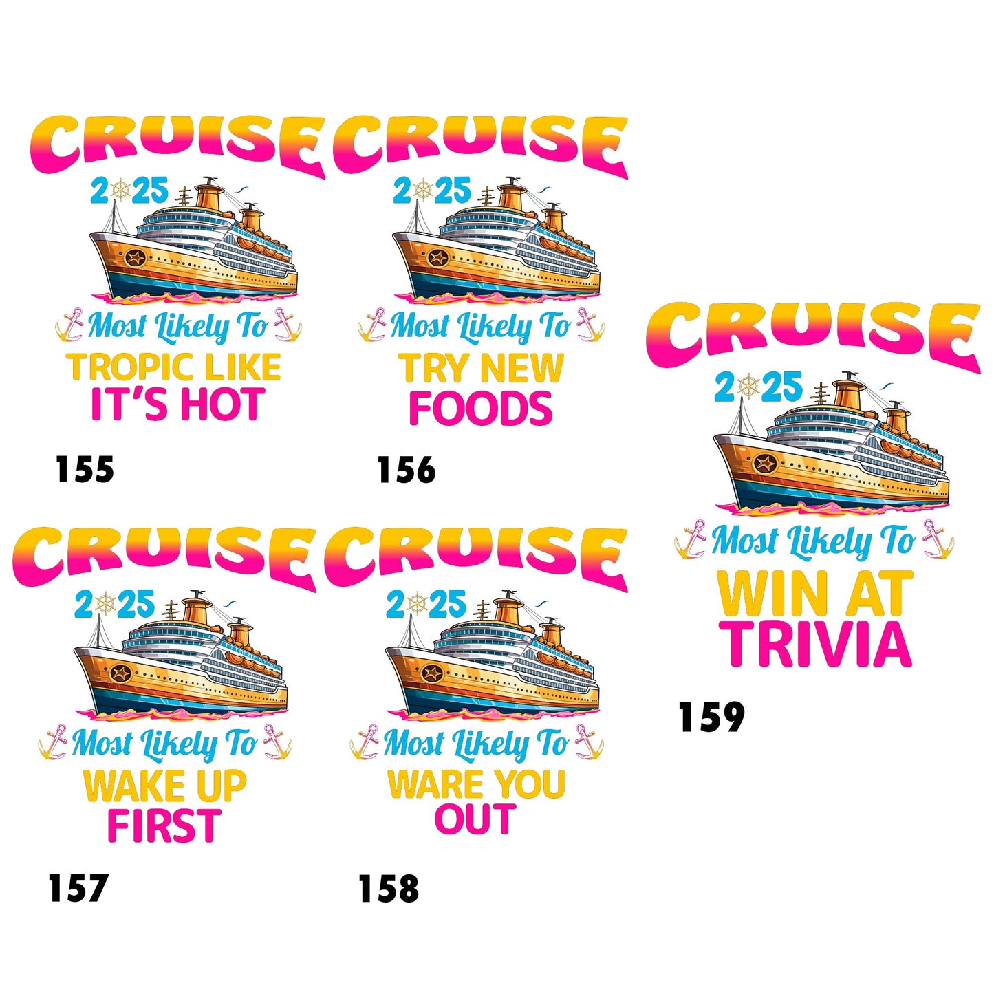 Most Likely to Funny Custom Cruise T-Shirts