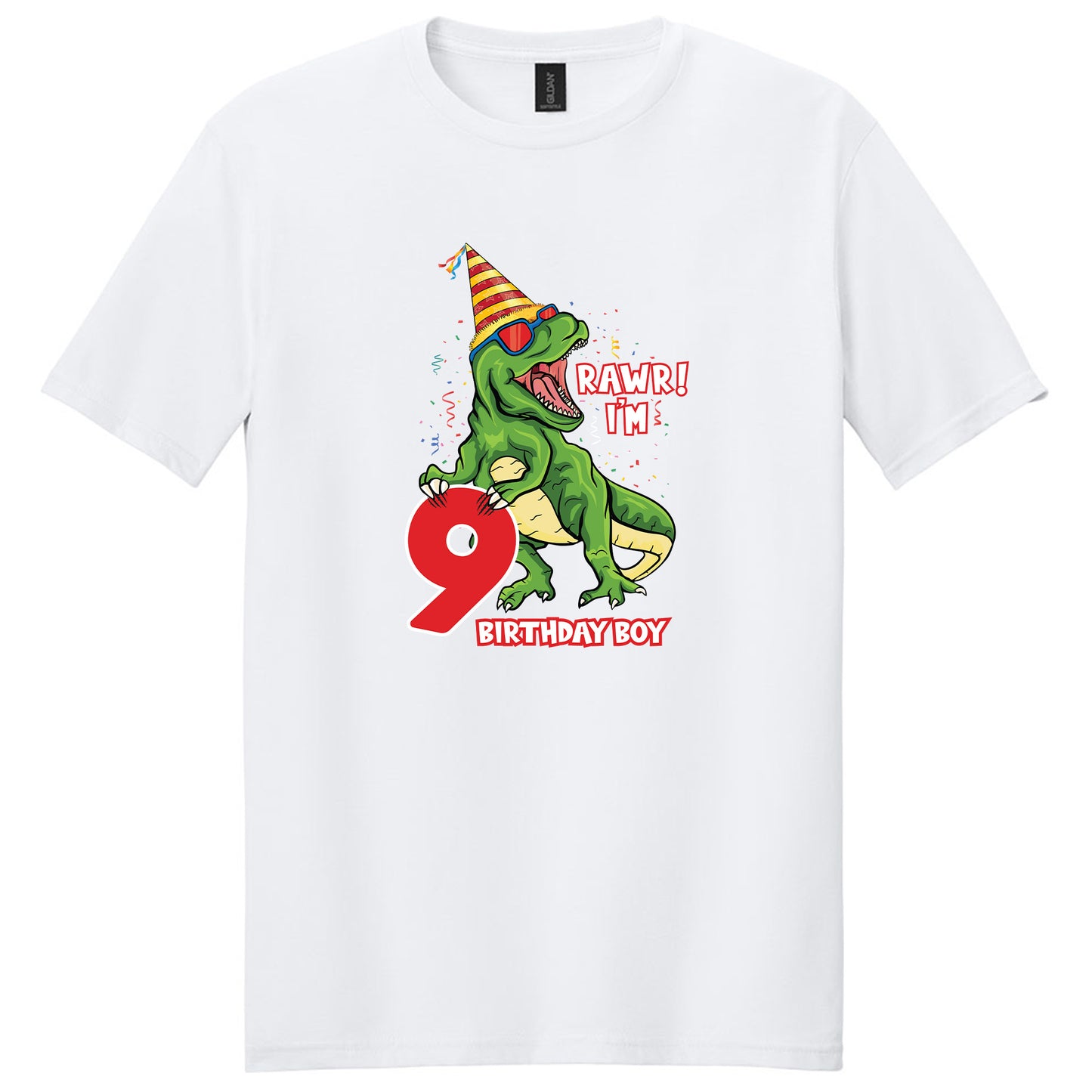 T-Rex Dinosaur Birthday Shirt