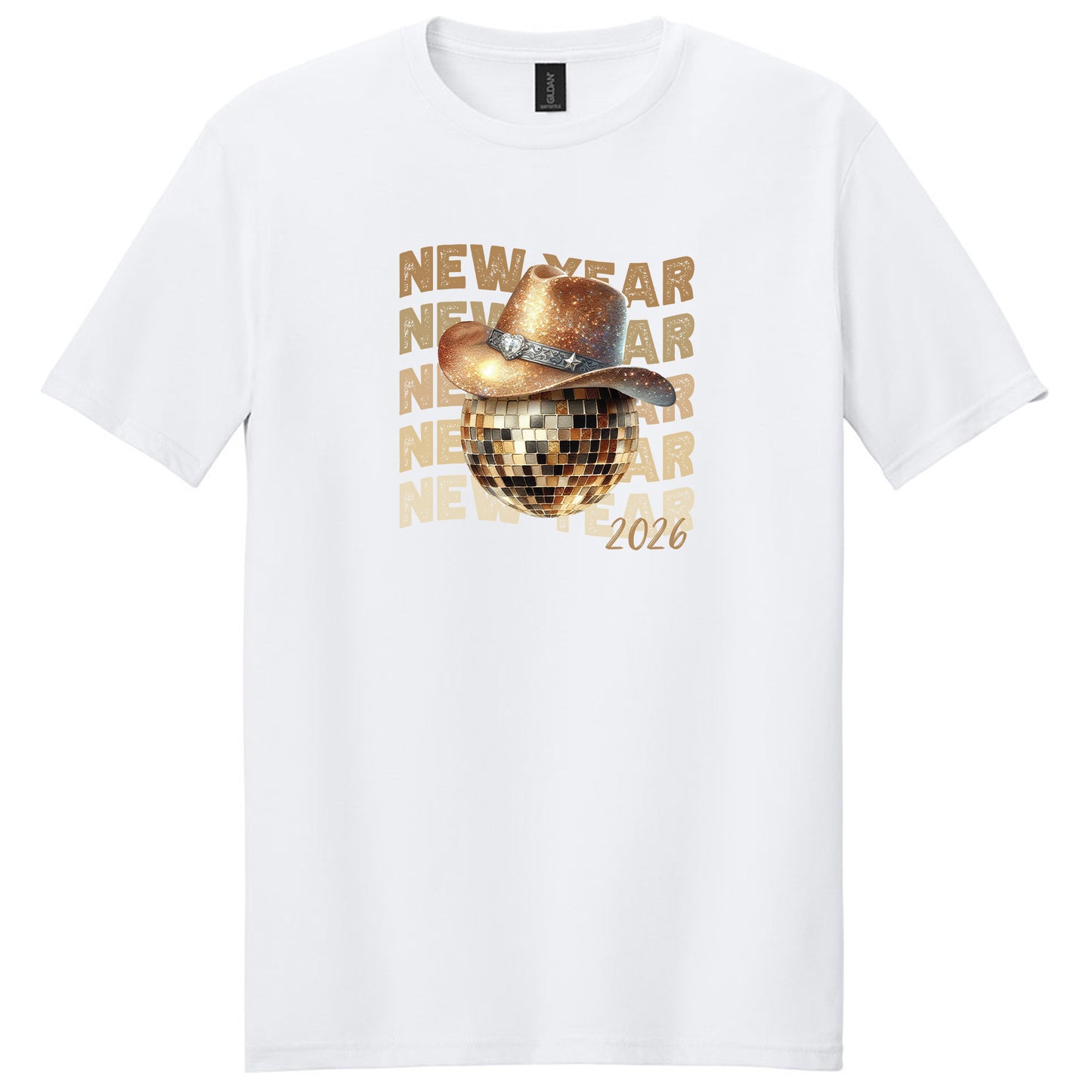 Disco Ball Cowboy Hat New Year Shirt