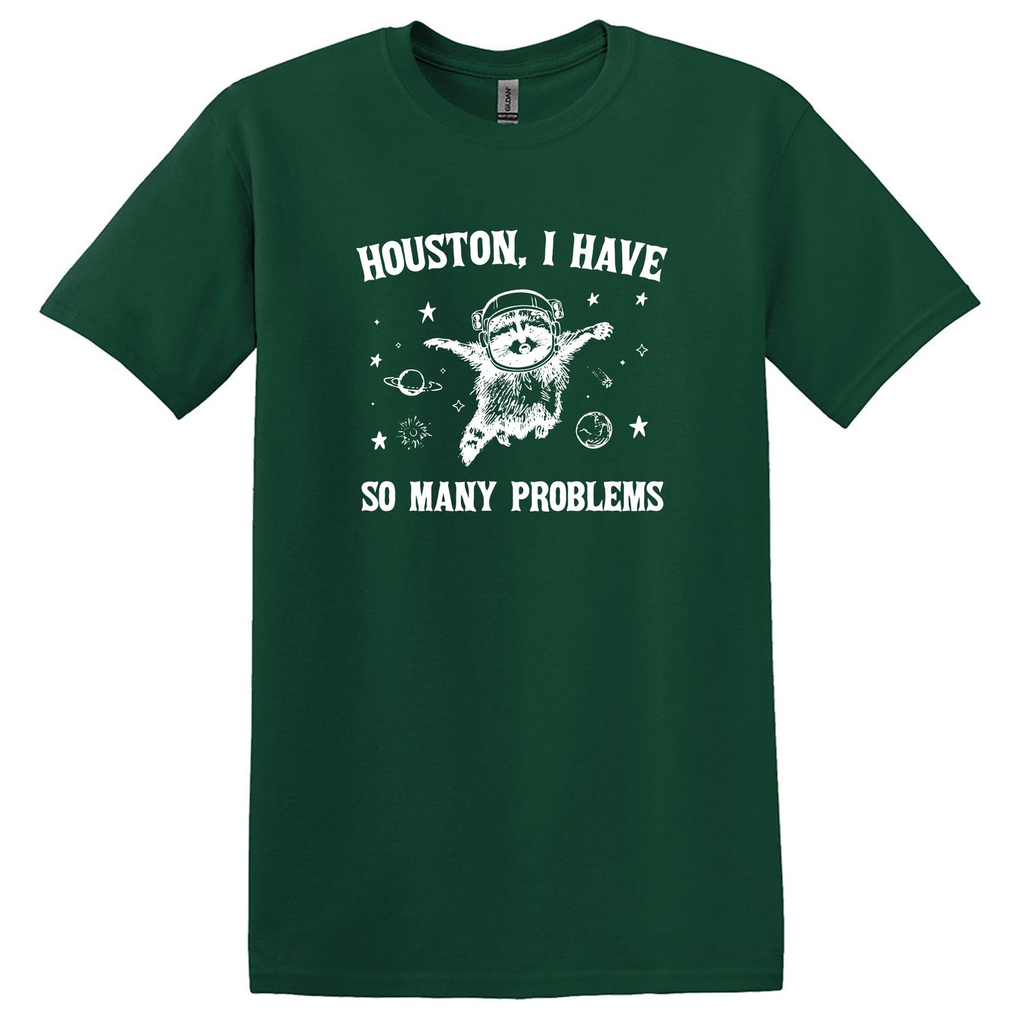 Houston I Have So Many Problems Vintage Raccoon T Shirt
