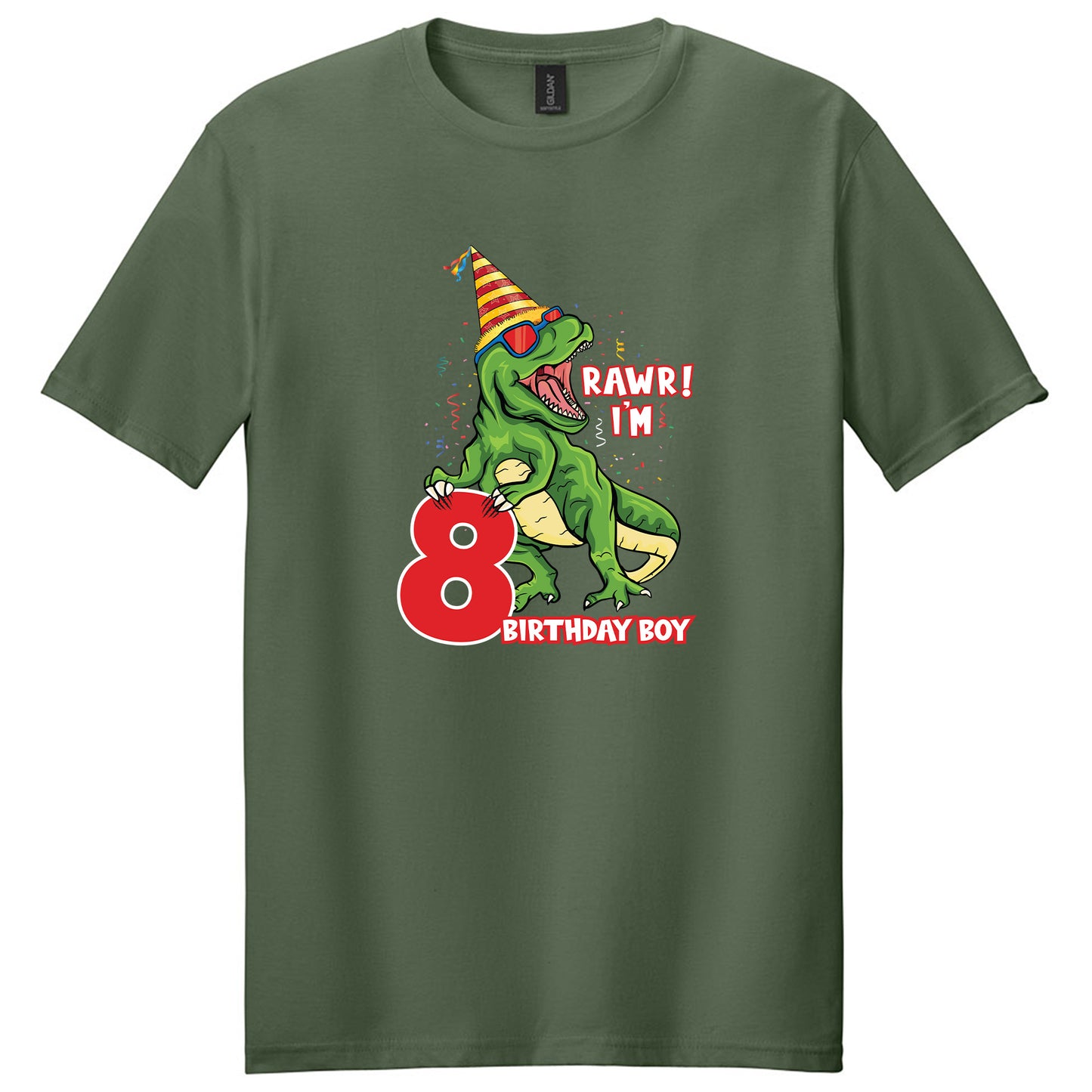 T-Rex Dinosaur Birthday Shirt