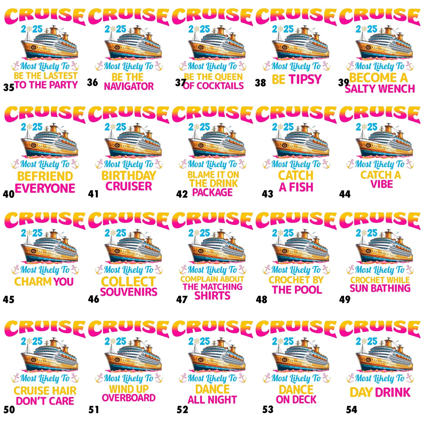 Most Likely to Funny Custom Cruise T-Shirts