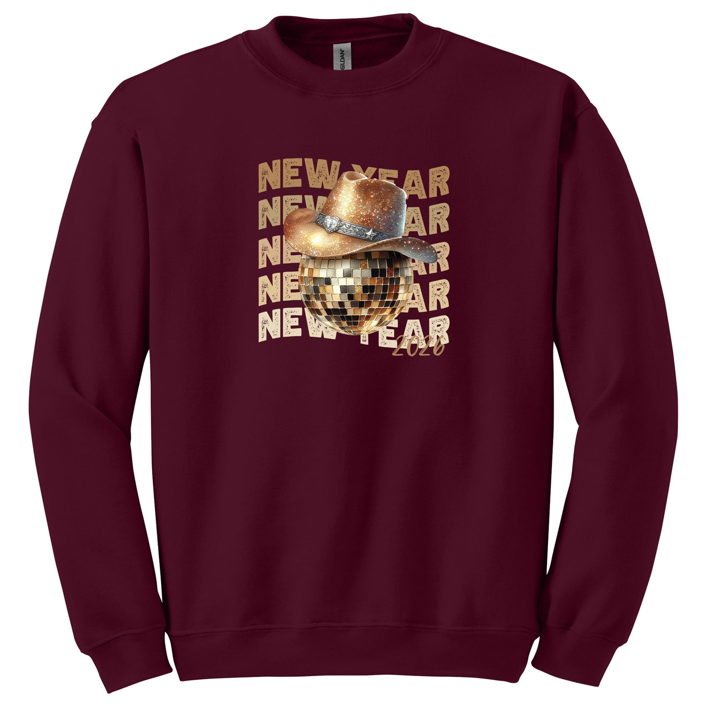 Disco Ball Cowboy Hat New Year Shirt