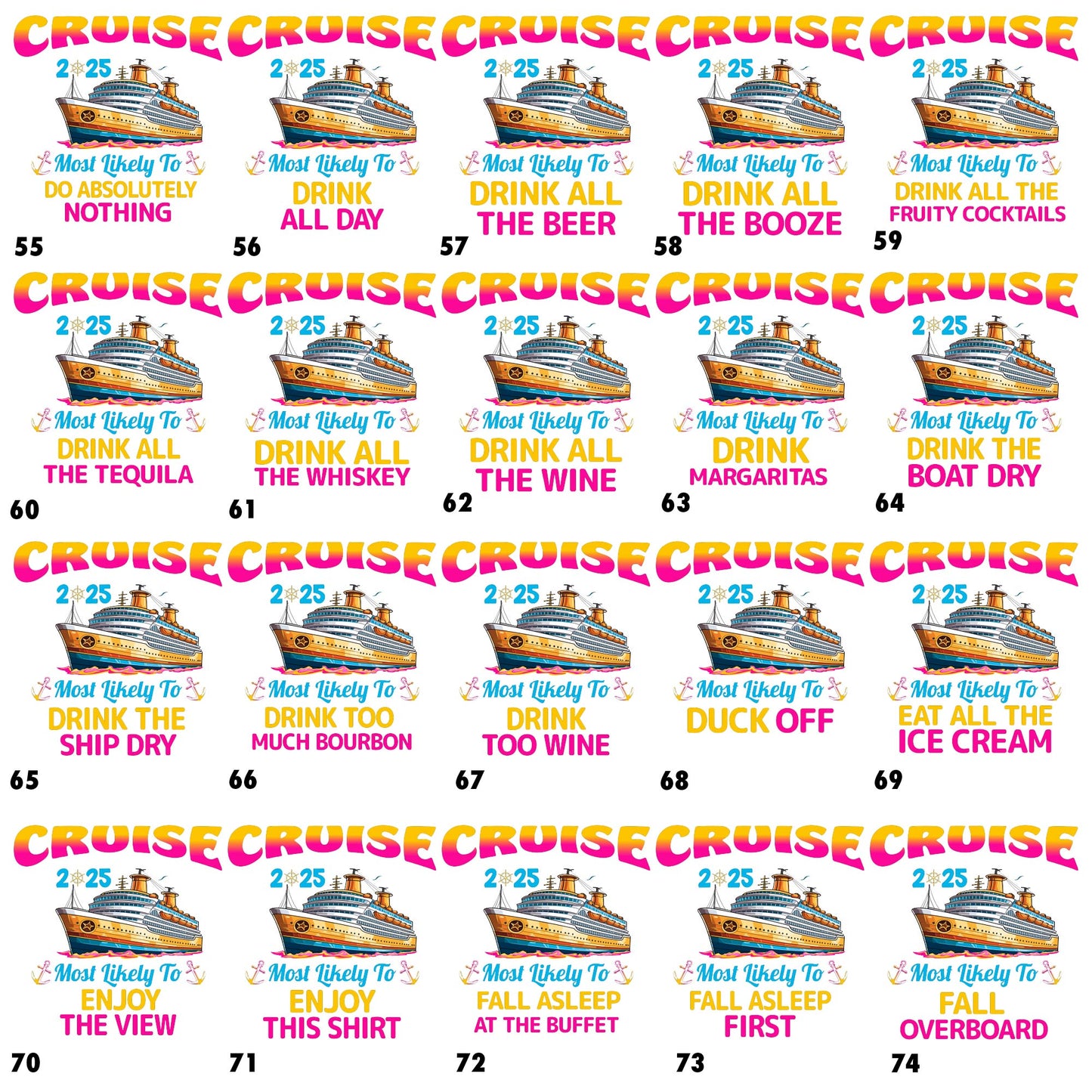 Most Likely to Funny Custom Cruise T-Shirts