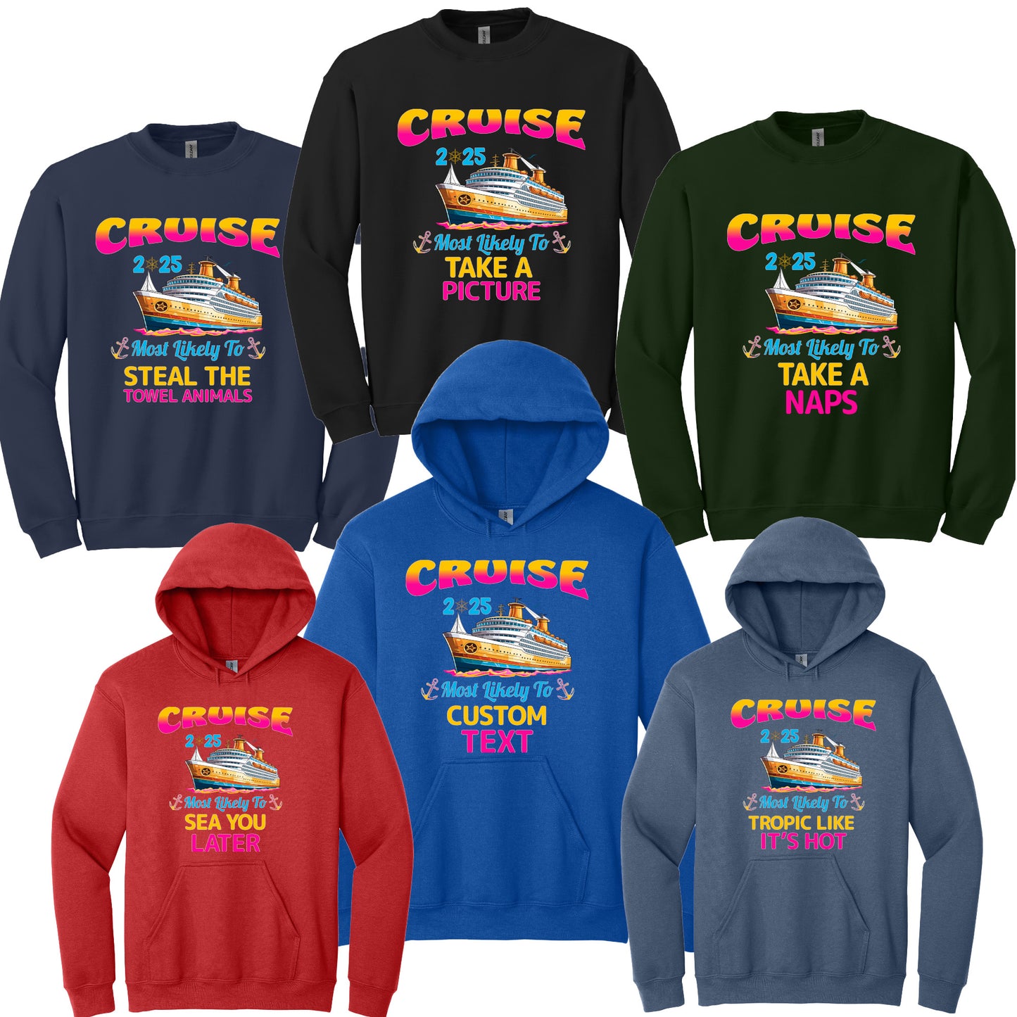 Most Likely to Funny Custom Cruise T-Shirts