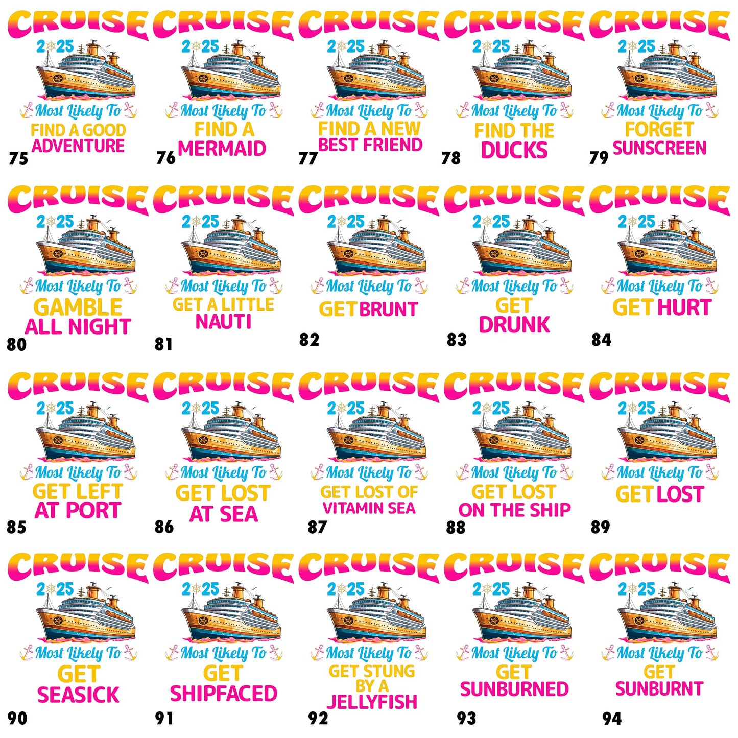 Most Likely to Funny Custom Cruise T-Shirts