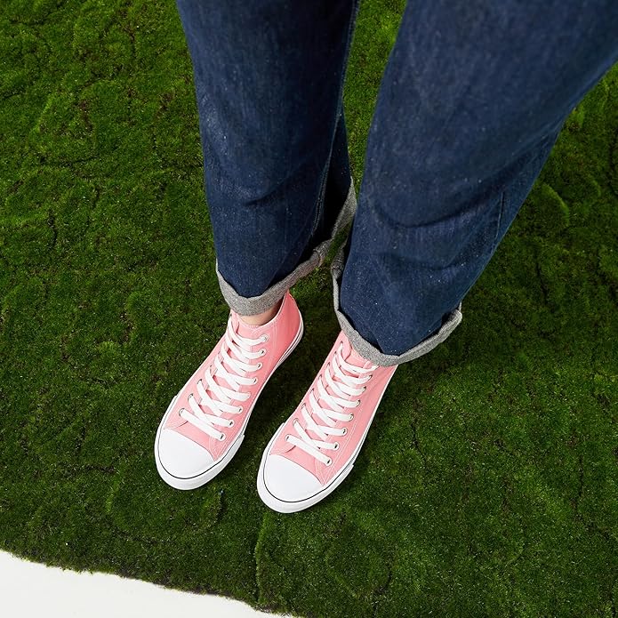Custom Printed High Top Canvas Shoes, Lace up Canvas Sneakers