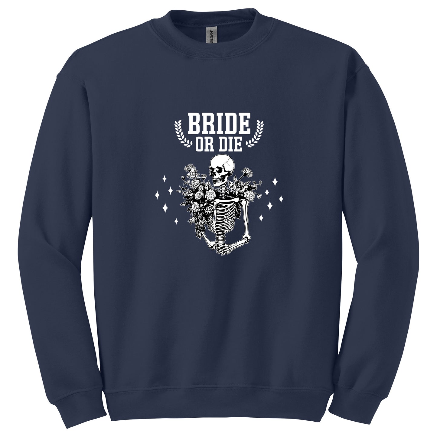 Funny Skeleton Bachelorette Party T-shirt with "Bride or Die" and "Til Death Do Us Party" Designs