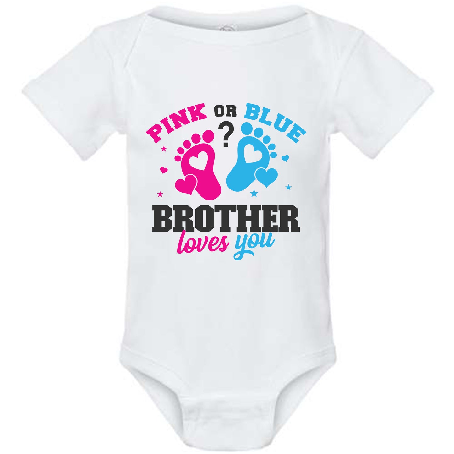 Custom Pink or Blue We Love You Gender Reveal Party TShirts