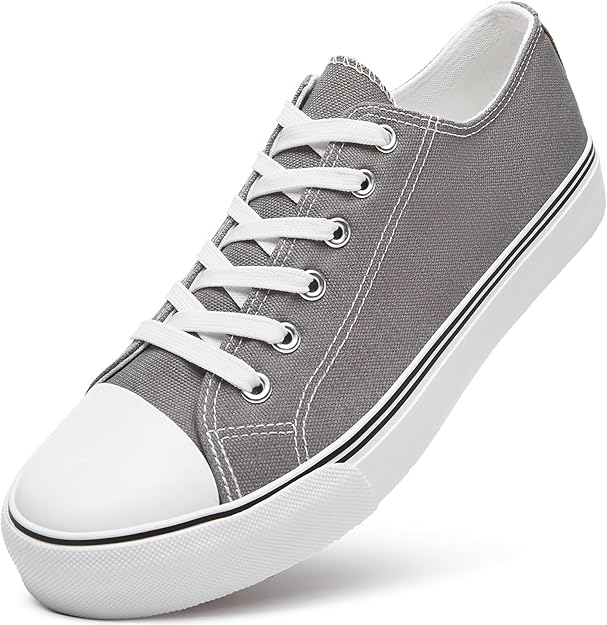 Custom Printed Low Top Canvas Shoes,Lace up Canvas Sneakers,Casual White Tennis Walking Shoes
