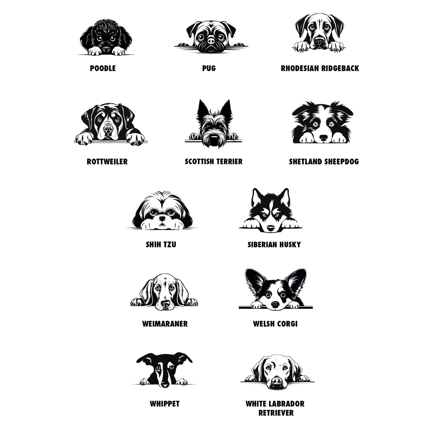 Peeking Dog T-Shirt