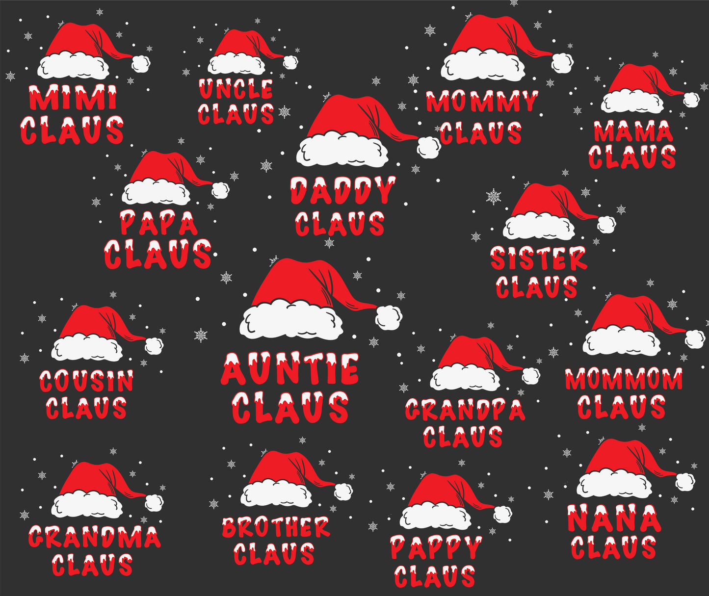 Claus Matching Family Christmas T-shirts