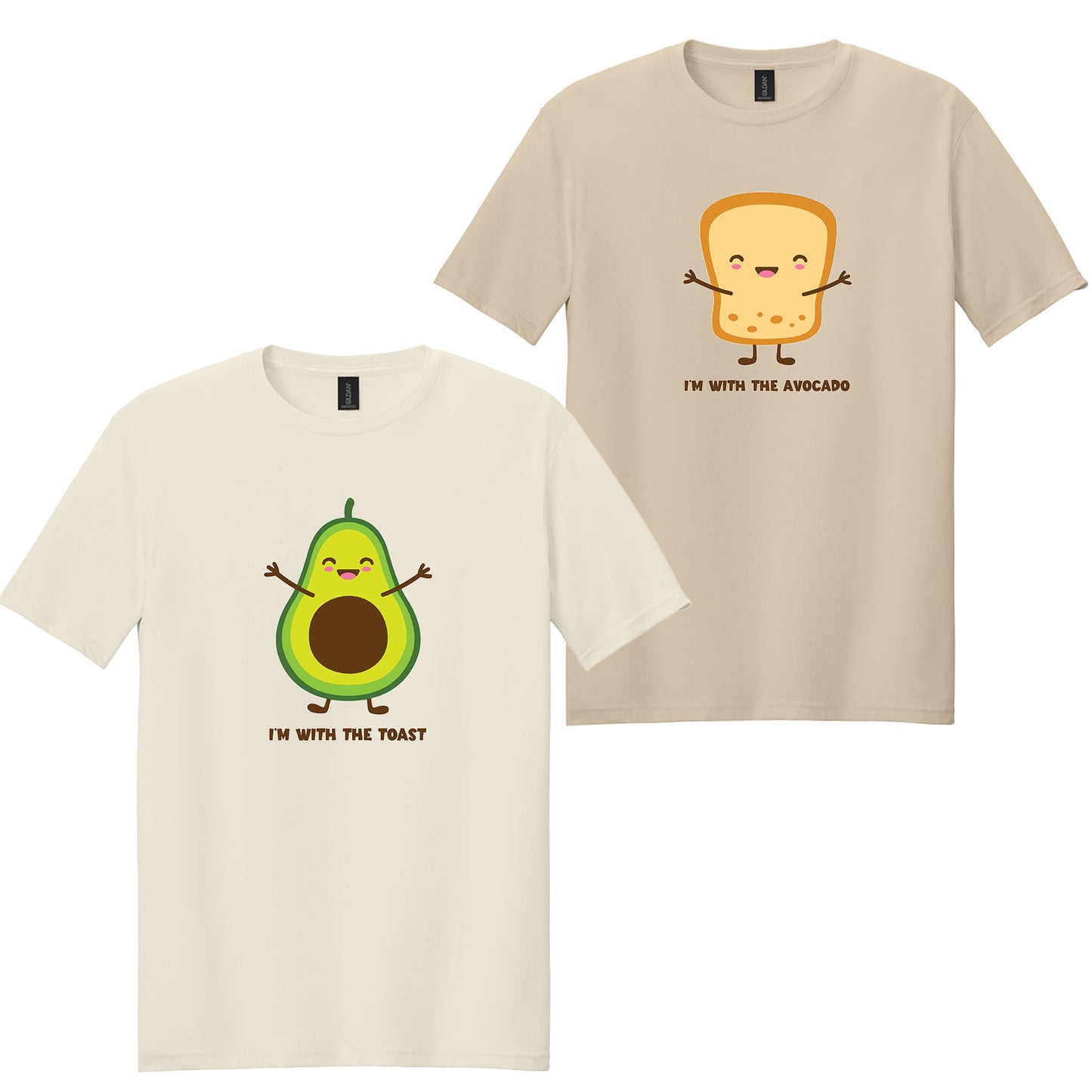 I'm With The Toast, I'm With The Avocado Matching Shirt