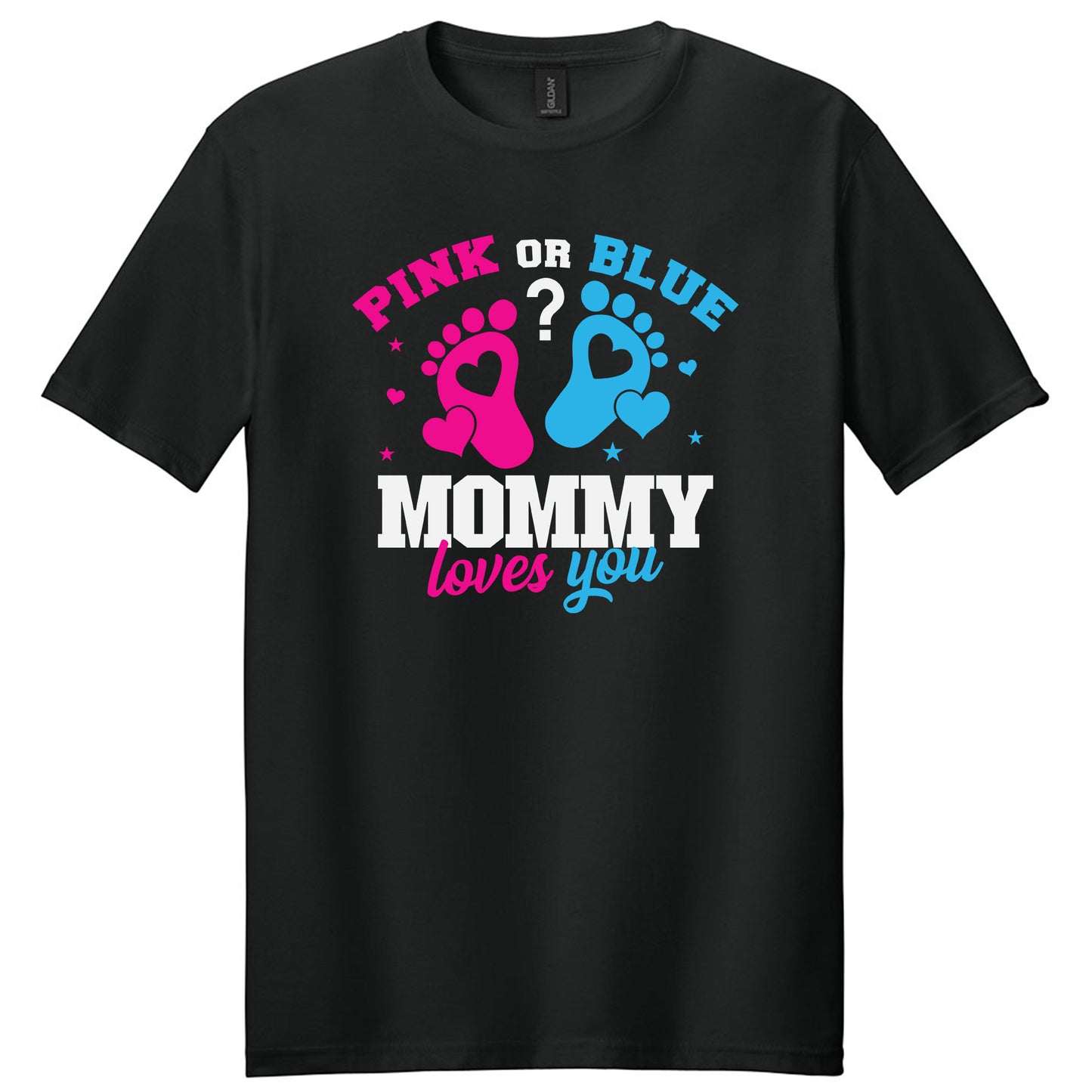 Custom Pink or Blue We Love You Gender Reveal Party TShirts