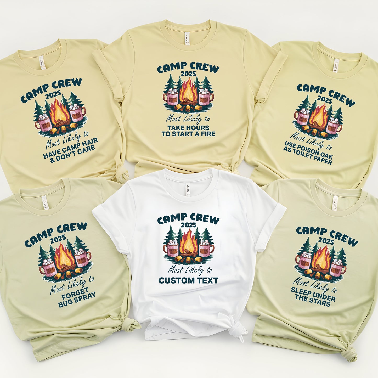 Custom Camping Group and Family Tshirts , Most Likely To (customtext) Design