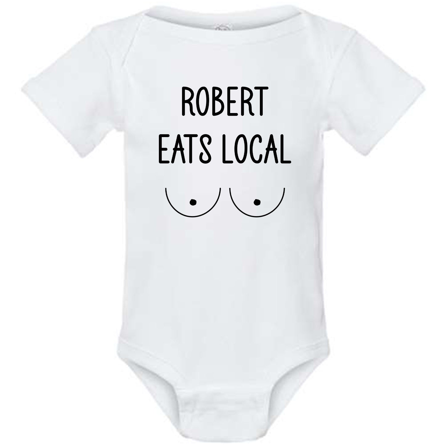 Personalized Eat Local Bodysuit