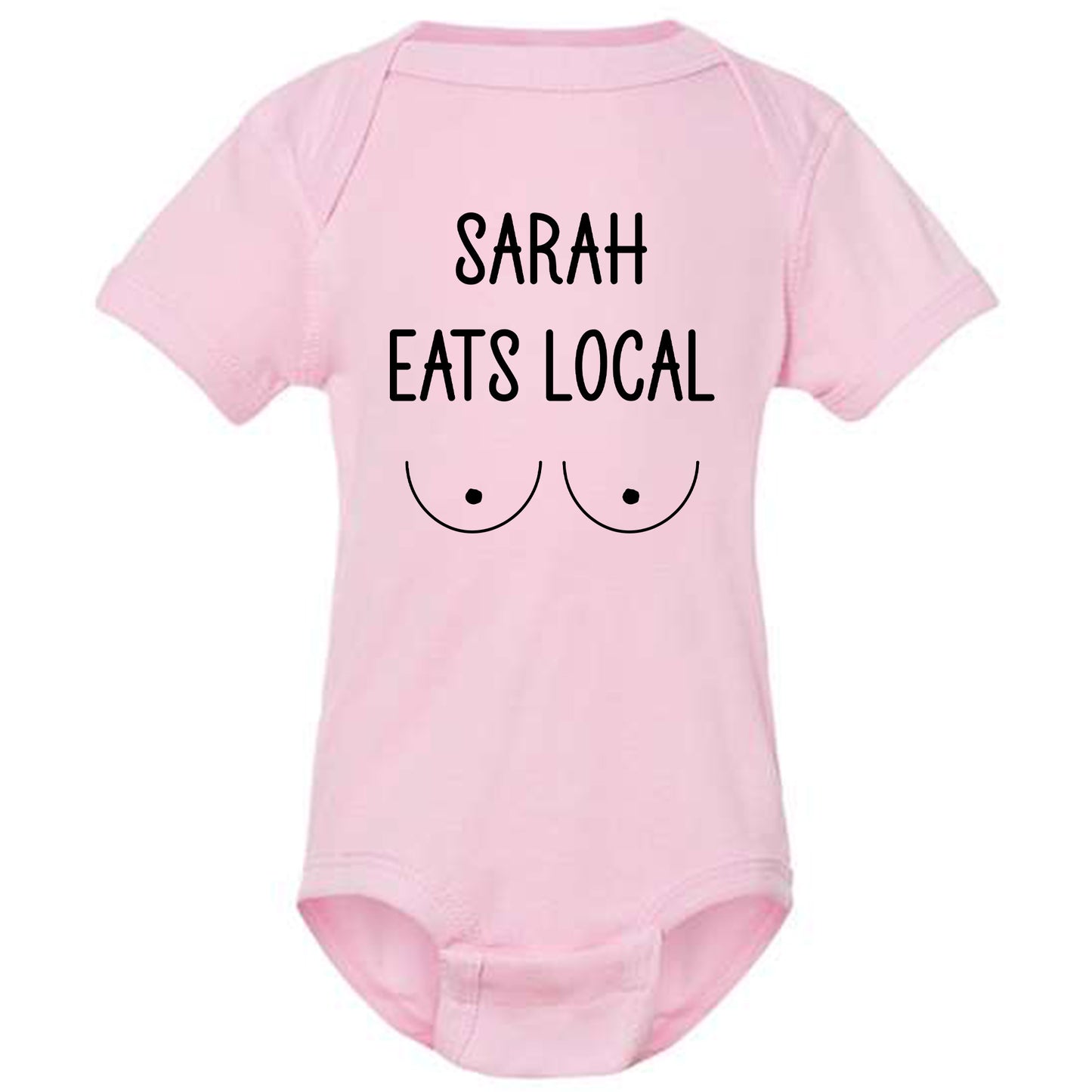 Personalized Eat Local Bodysuit