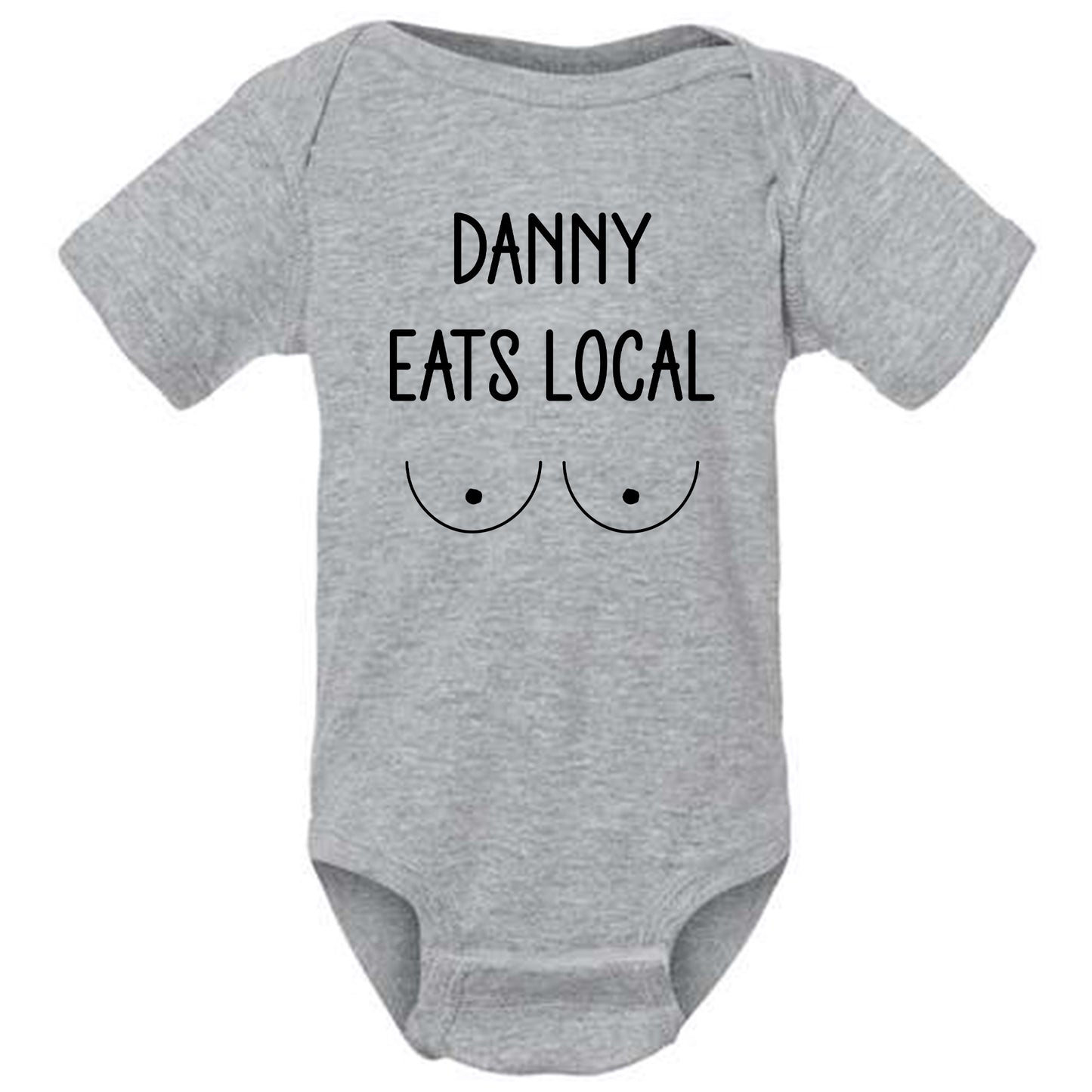 Personalized Eat Local Bodysuit