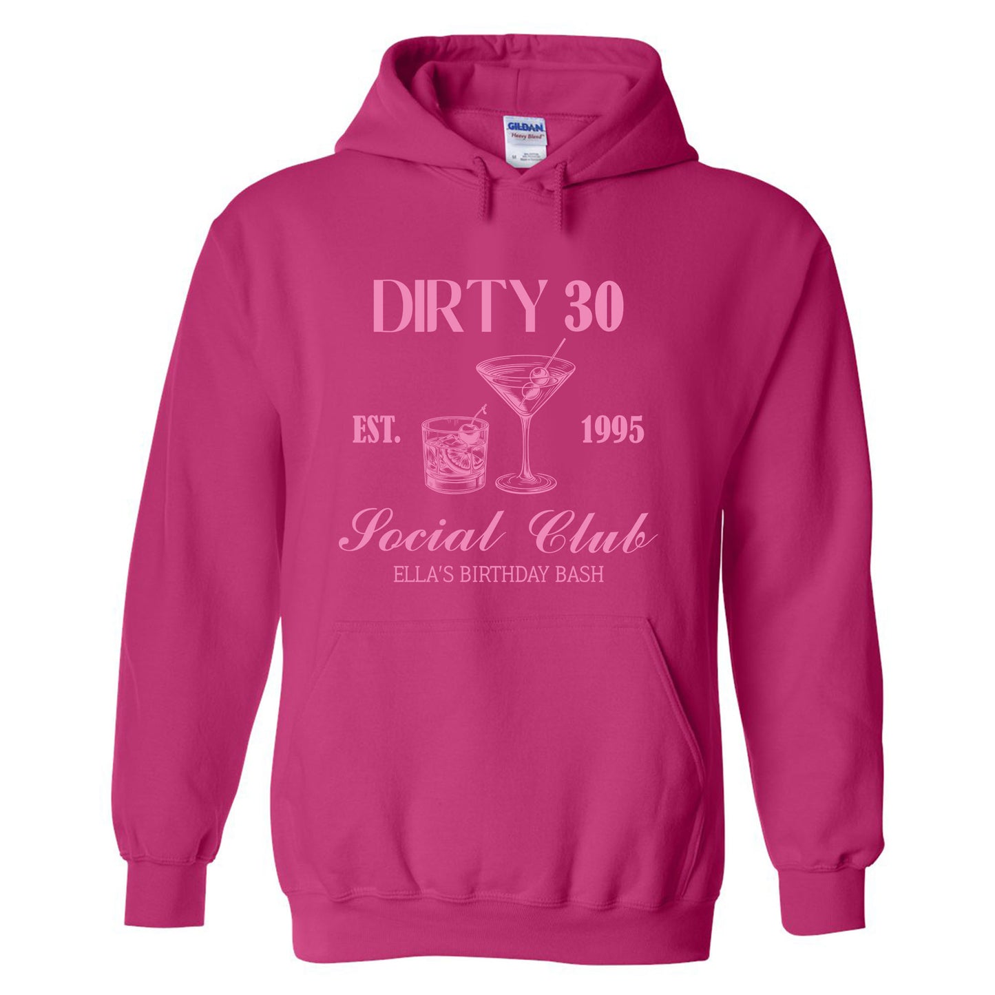 Custom Dirty 30 Birthday Party Social Club T-shirt