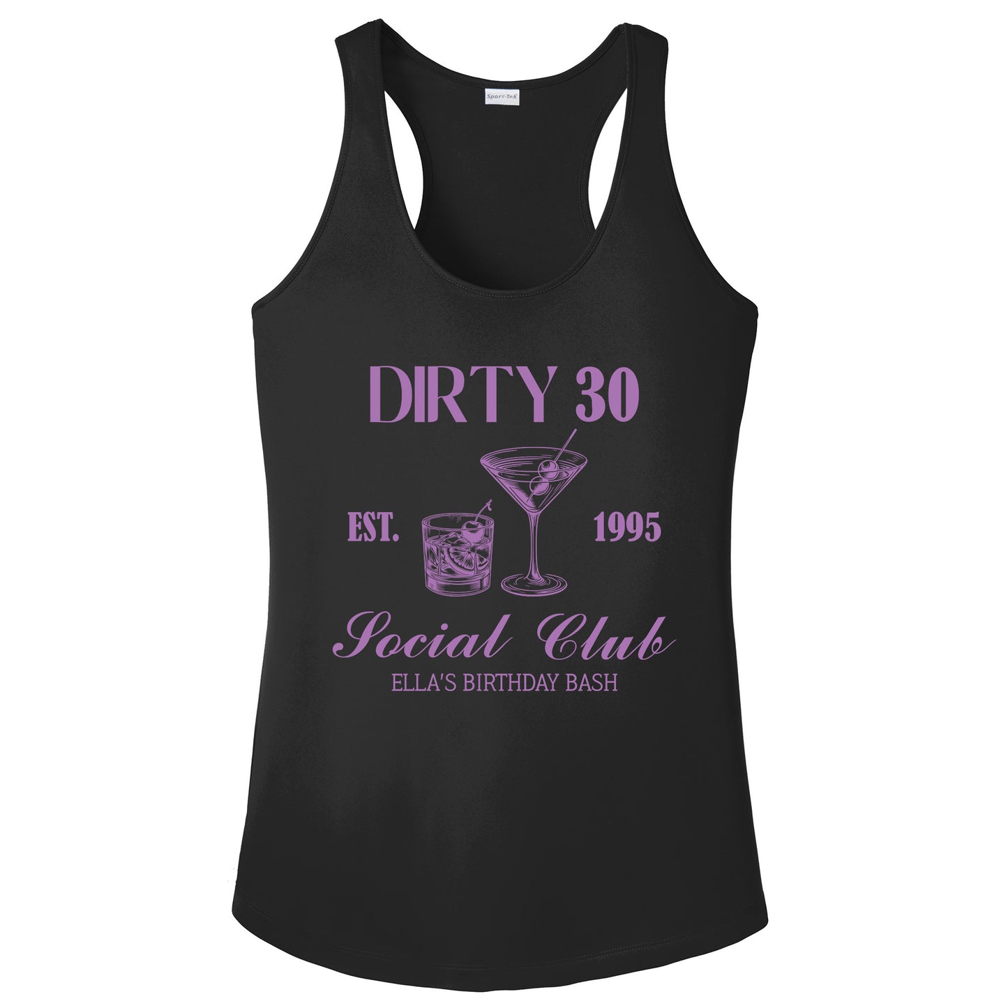 Custom Dirty 30 Birthday Party Social Club T-shirt