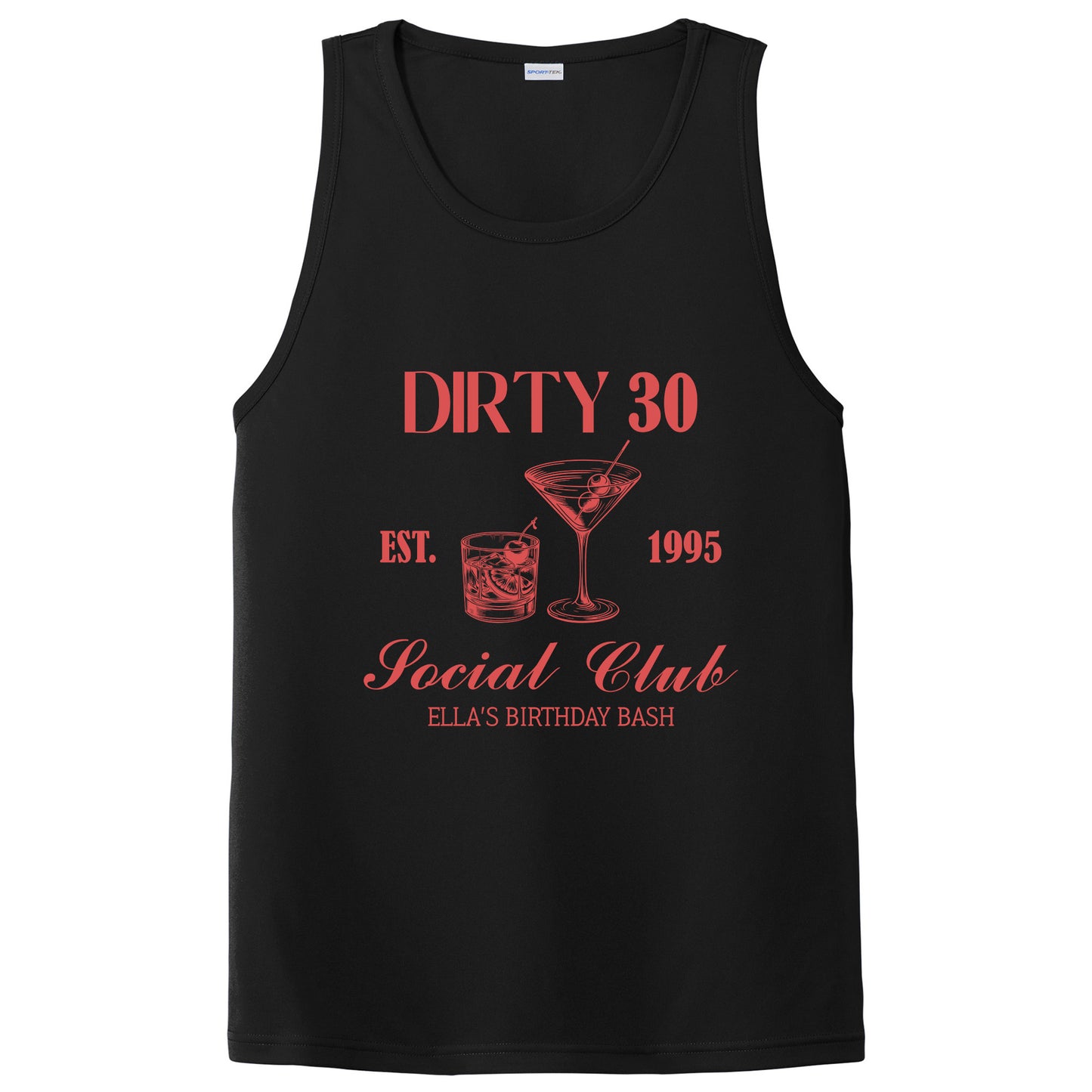Custom Dirty 30 Birthday Party Social Club T-shirt