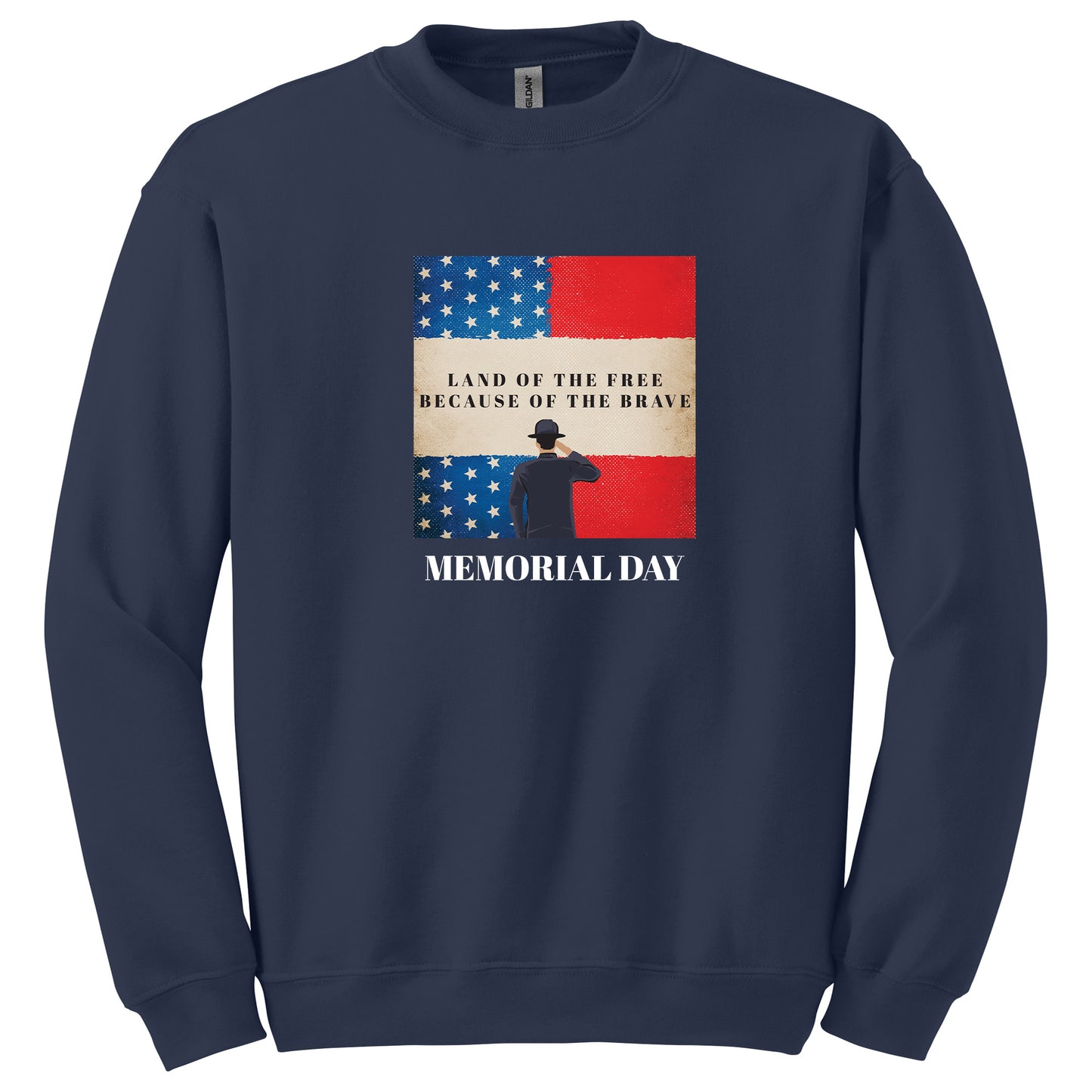 Memorial Day Shirt 'Land of the Free because of the Brave'