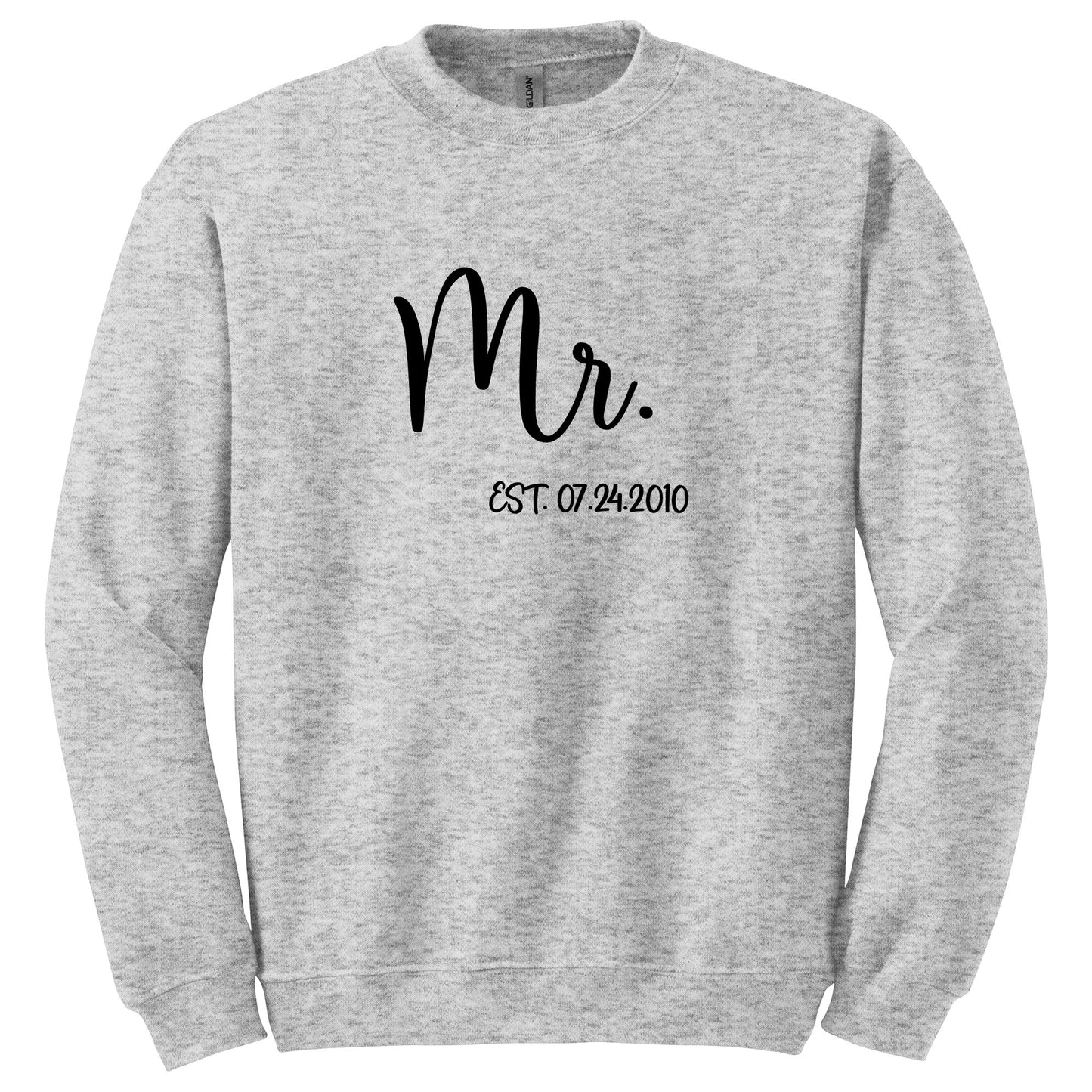 Custom Mr. and Mrs. Matching Wedding T-Shirts