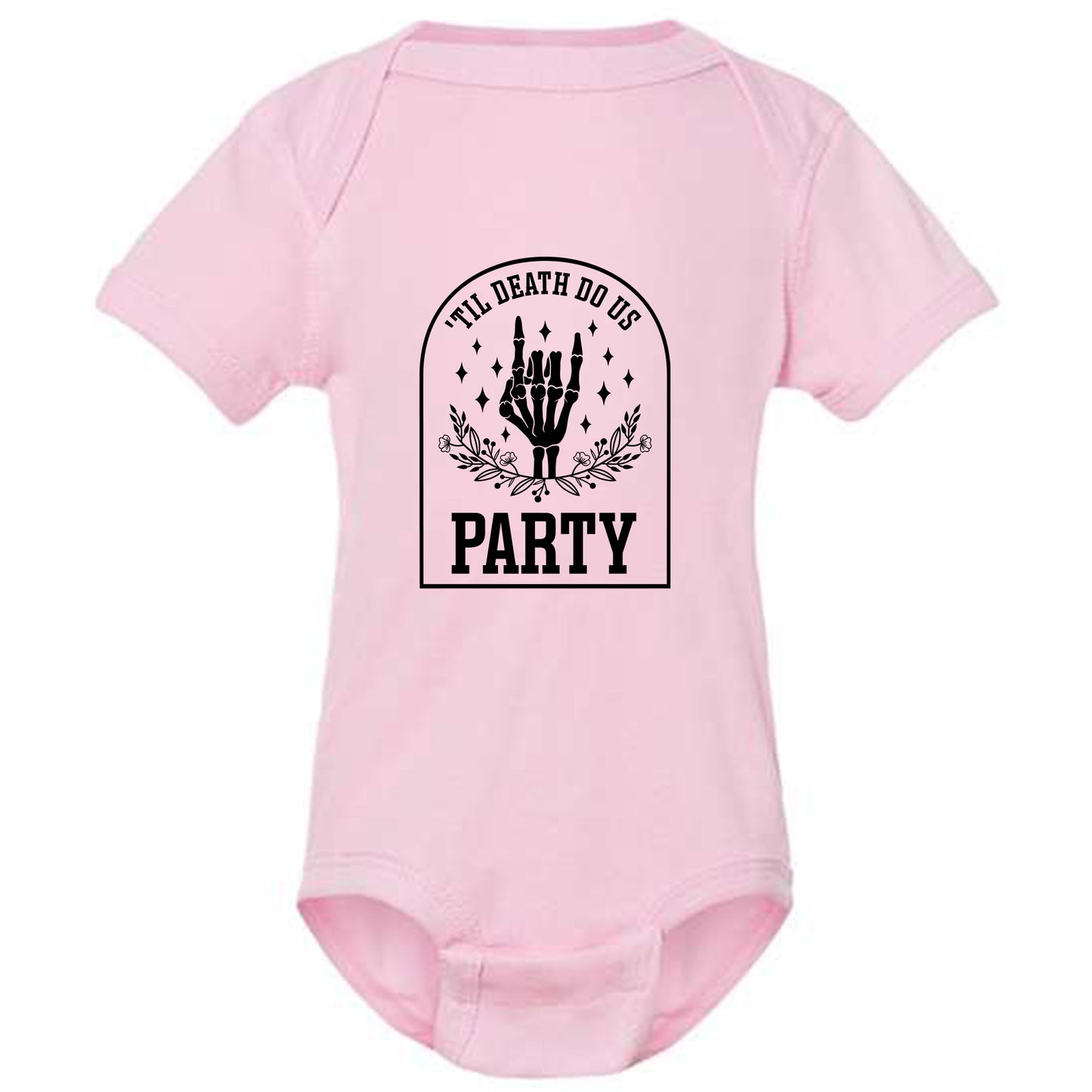 Funny Bachelorette Party T-shirts with "Bride or Die" and "Til Death Do Us Party" Designs