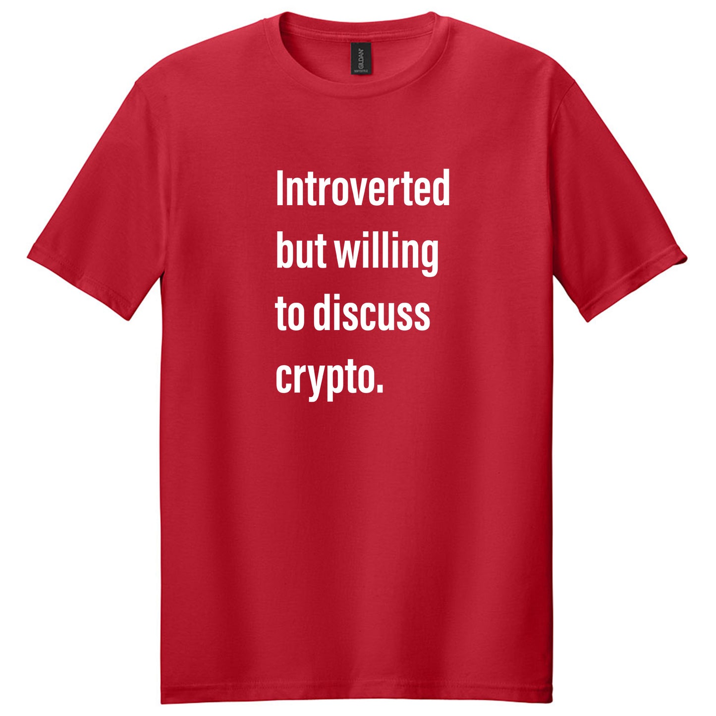 Introverted But Willing To Discuss Crypto T-shirt