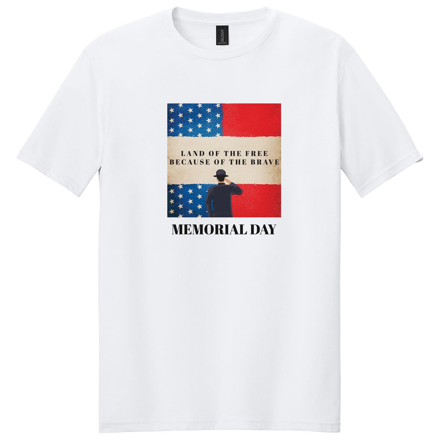Memorial Day Shirt 'Land of the Free because of the Brave'