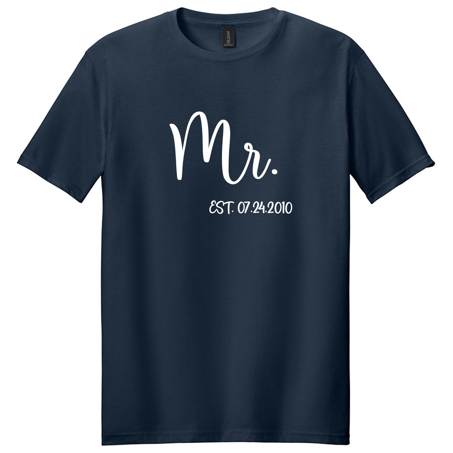 Custom Mr. and Mrs. Matching Wedding T-Shirts