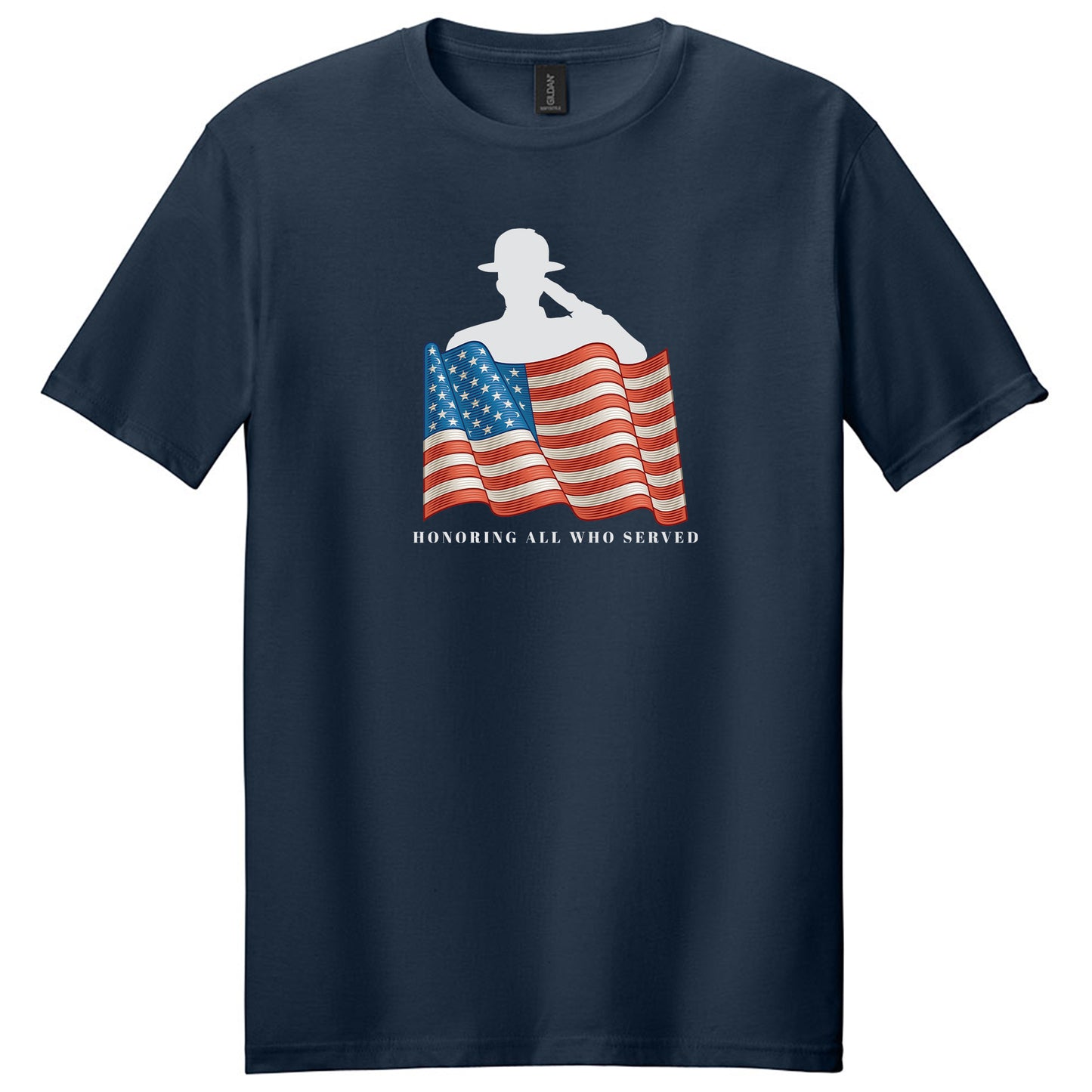 Honoring all who served - American Flag Tshirt