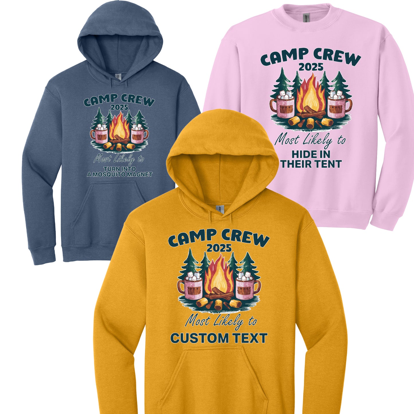 Custom Camping Group and Family Tshirts , Most Likely To (customtext) Design
