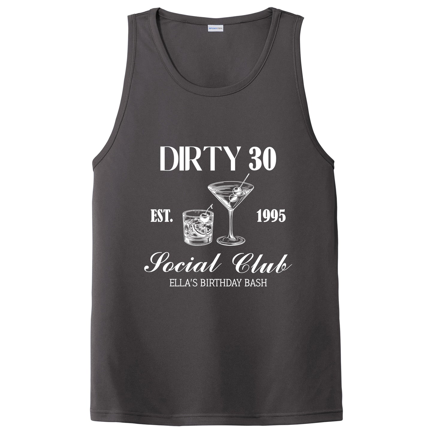 Custom Dirty 30 Birthday Party Social Club T-shirt