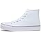 Custom Printed High Top Canvas Shoes, Lace up Canvas Sneakers