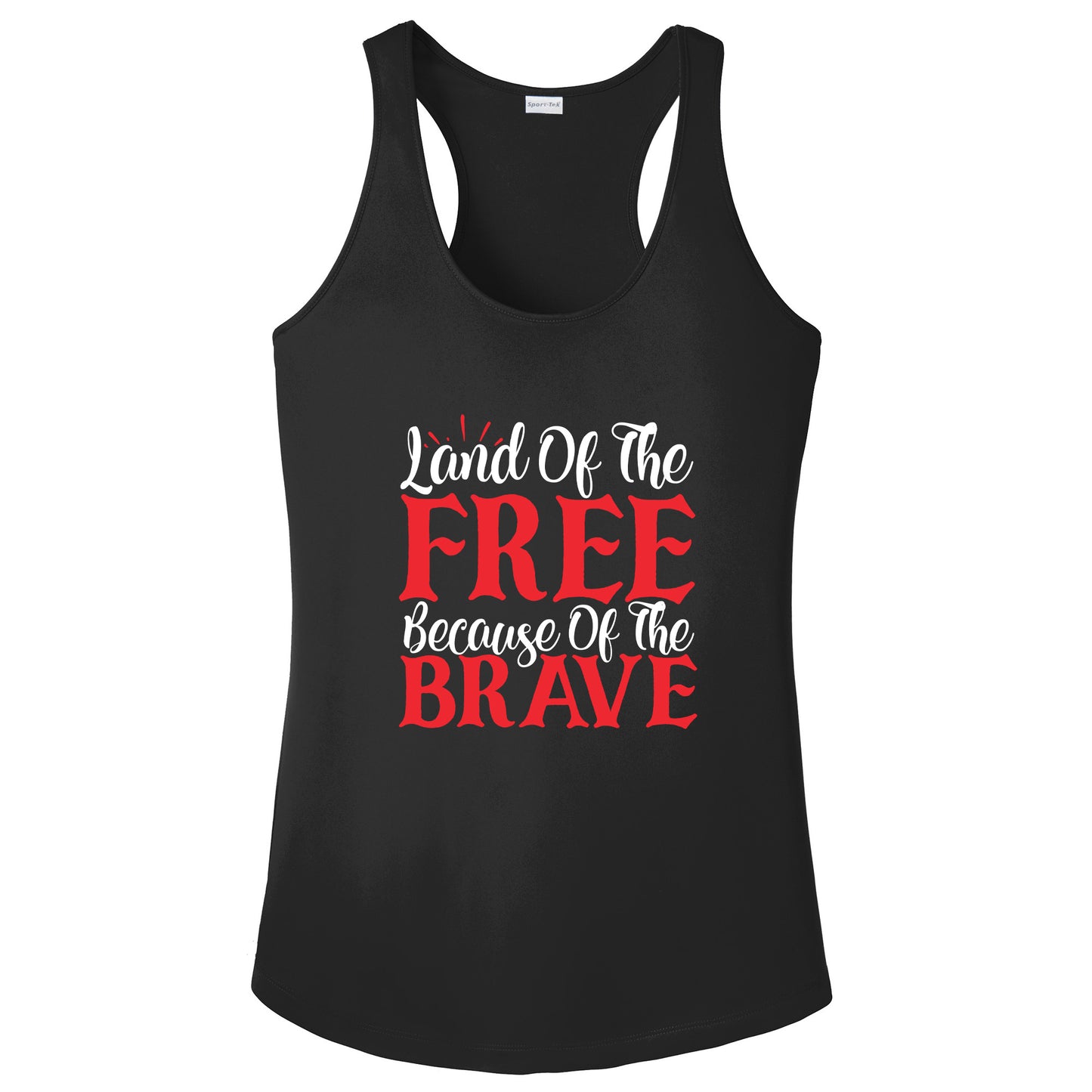 Land of the Free because of the Brave Tshirt