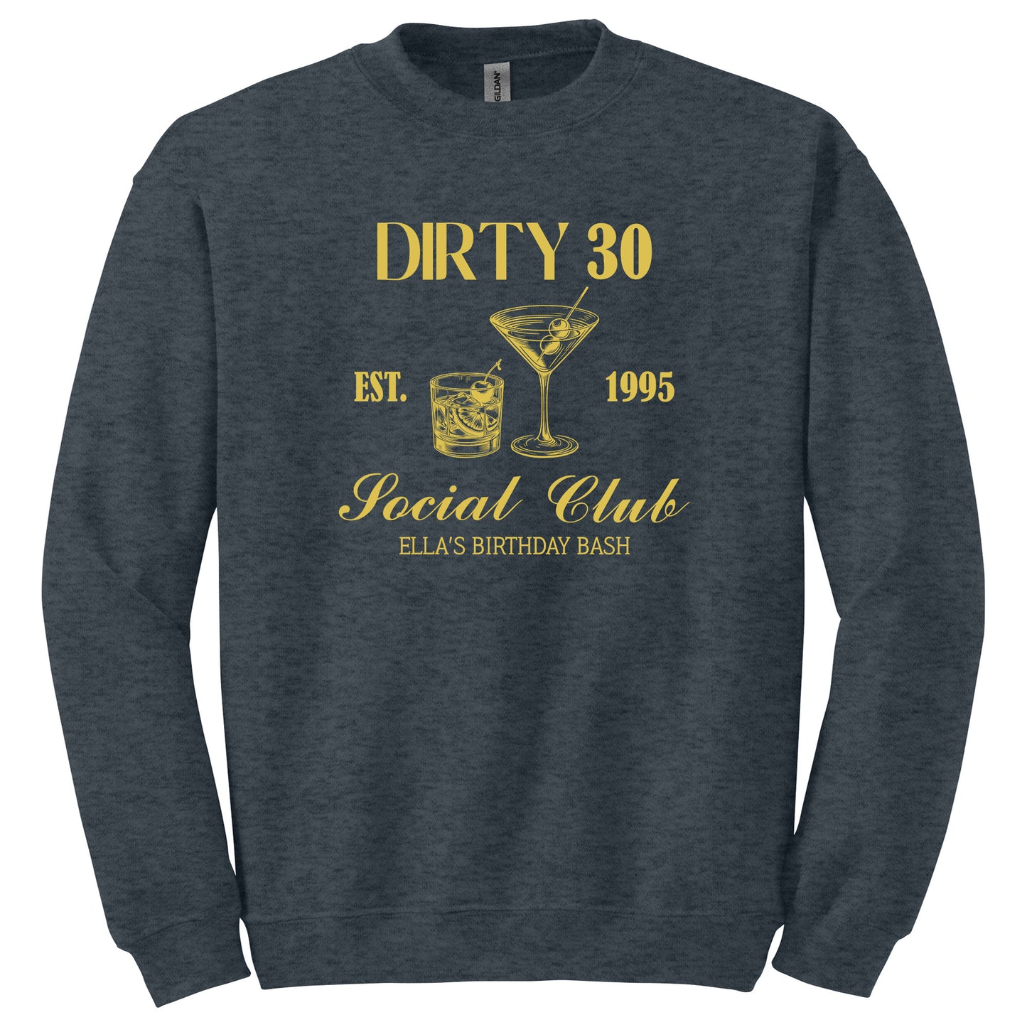 Custom Dirty 30 Birthday Party Social Club T-shirt