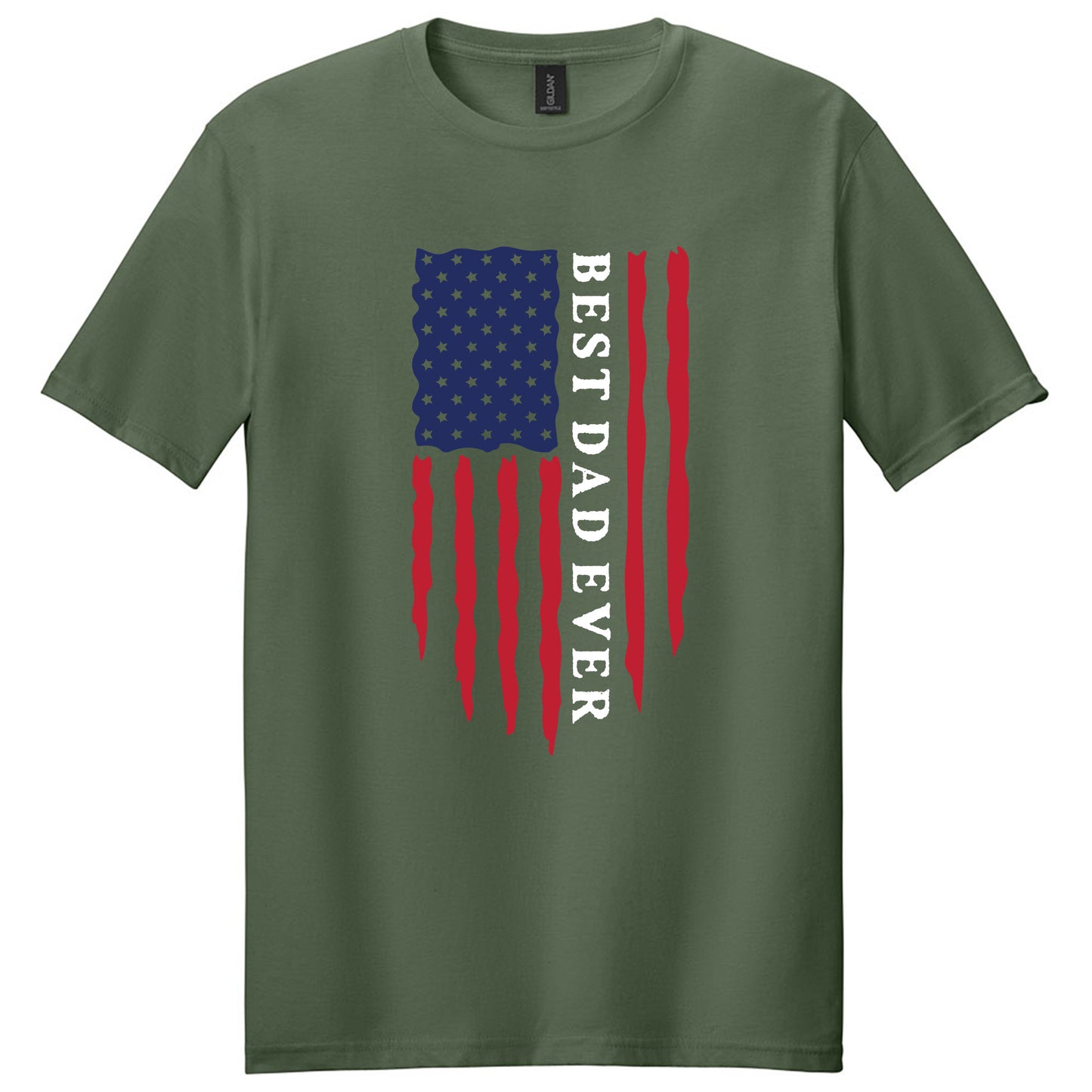 Best Dad / Grandpa Ever Father's Day American Flag Tshirt