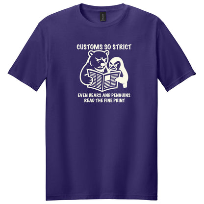 Customs so strict Penguins and Bears Resist Shirt