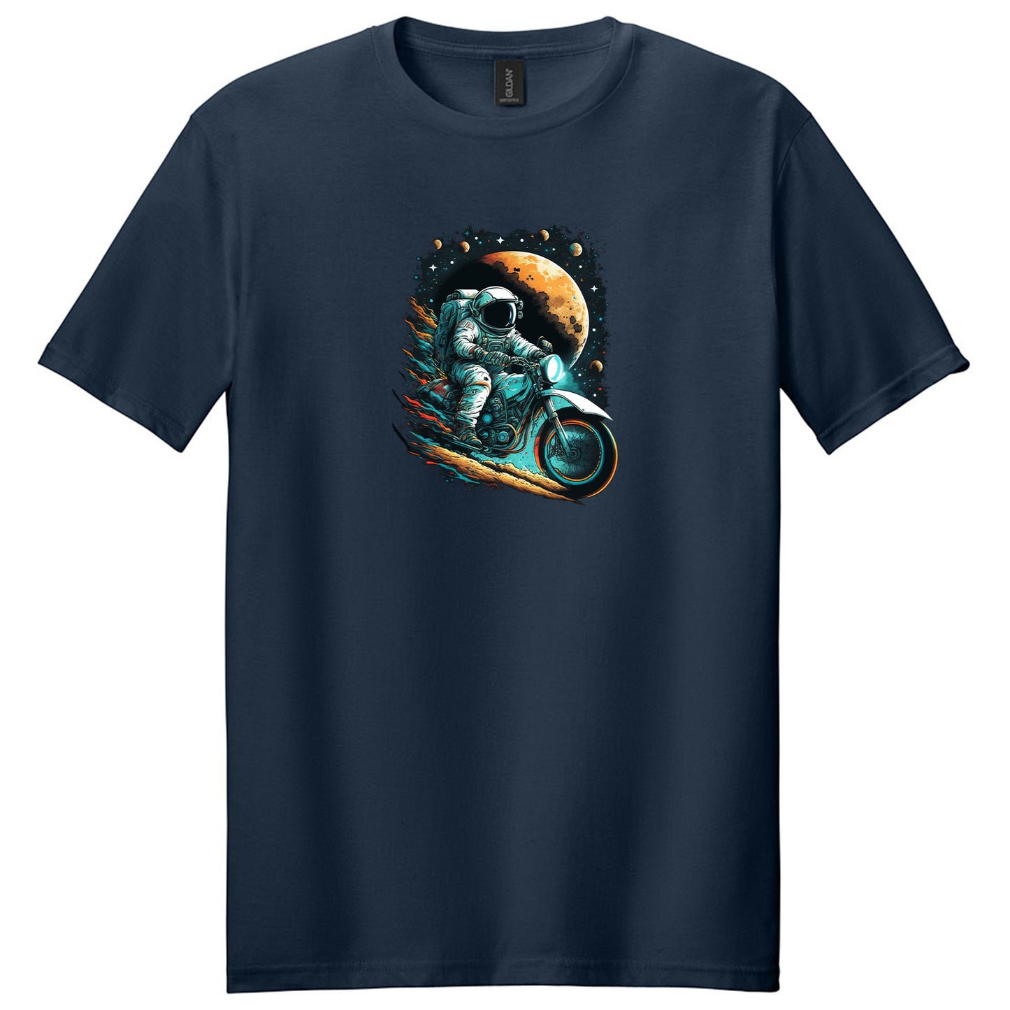Astronaut Riding Motorcycle T-Shirt