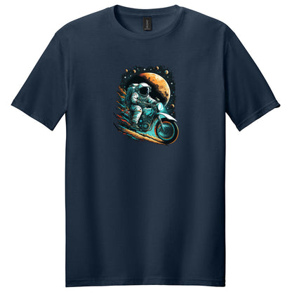 Astronaut Riding Motorcycle T-Shirt