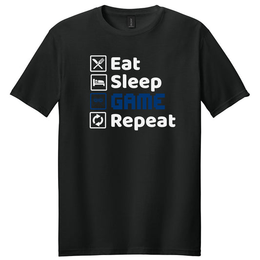 Eat Sleep Game Repeat Shirt