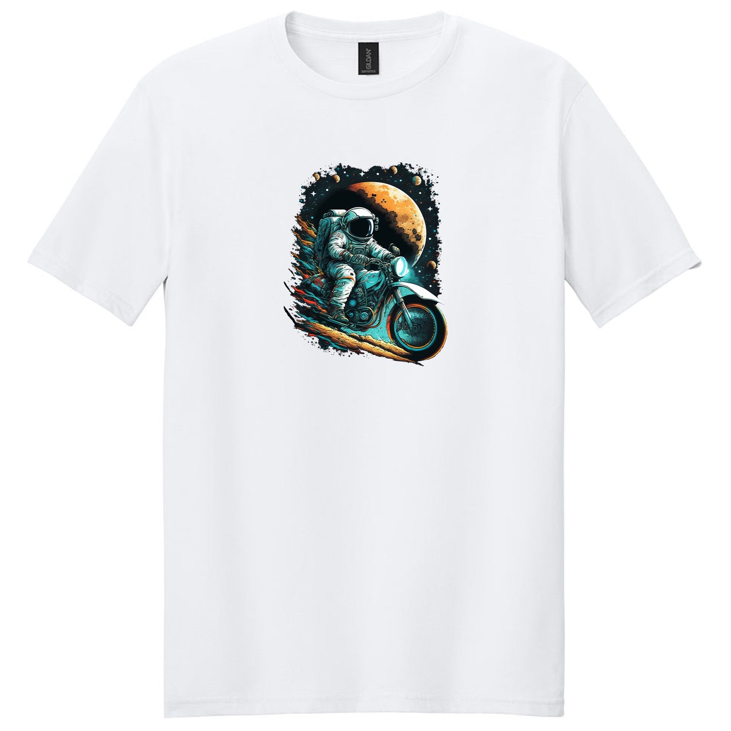 Astronaut Riding Motorcycle T-Shirt