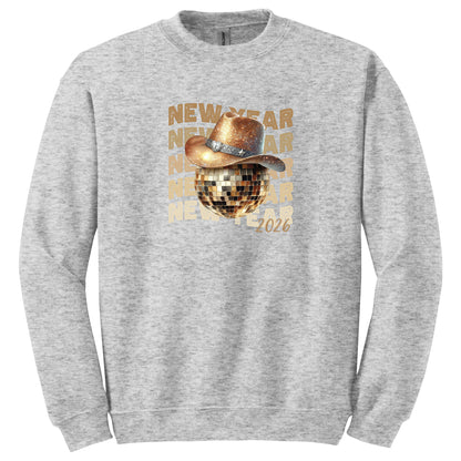 Disco Ball Cowboy Hat New Year Shirt