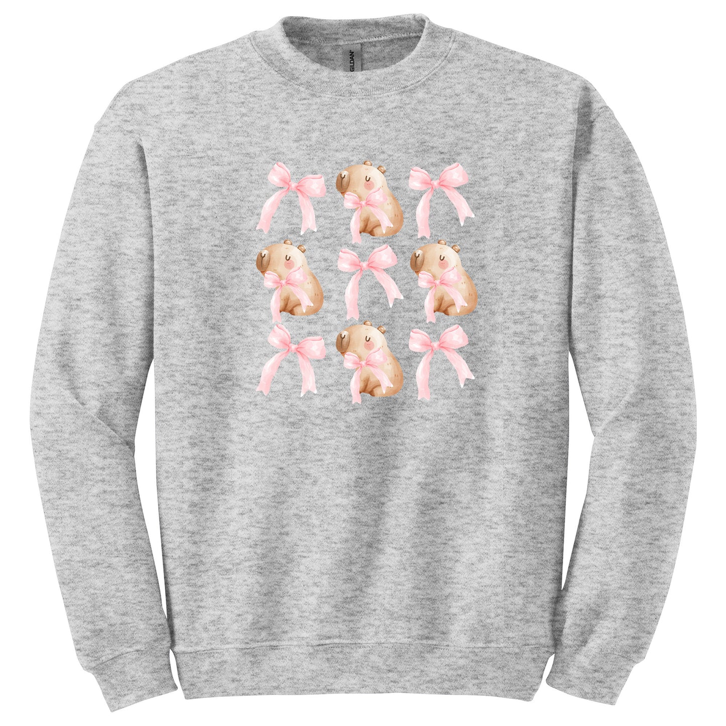 Cute Capybara with Pink Bows T-Shirt