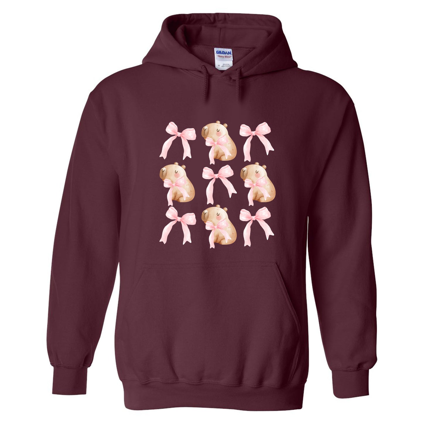 Cute Capybara with Pink Bows T-Shirt